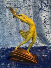 Statue sculpture FAYRAL intitulée Essor atelier max le Verrier art deco