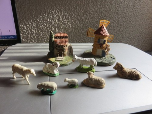 Lot santon moutons - santon,,
