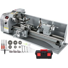 VEVOR Tour à Métaux de Précision 220 x 750 mm Mini Tour à Bois 1100W 2250 RPM