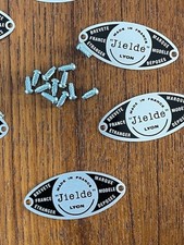 jielde lamp patch label black plate