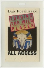 Dan Fogelberg 1990 Wild Places concert tour All Access Laminated Backstage Pass