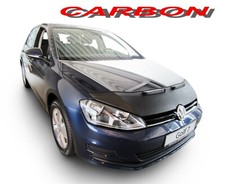 CARBON FIBER LOOK CAR HOOD BRA fits Volkswagen Golf 7 Sportsvan FRONT MASK