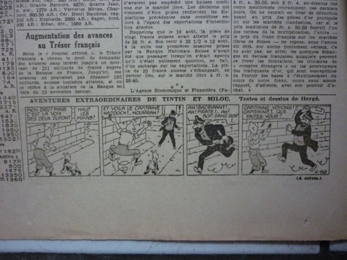 Tintin journal soir num - tintin,