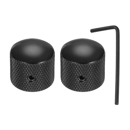 2pcs boutons guitare métal - boutons,