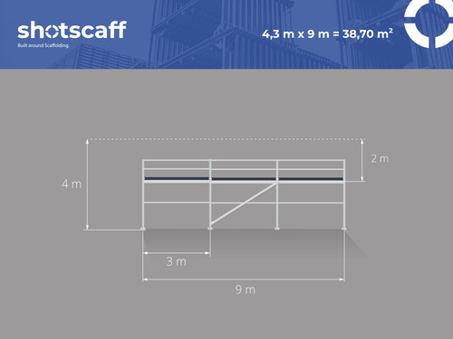 échafaudage 70 m2 - Échafaudage,