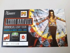 billet ticket place de concert Lenny kravitz 16 novembre 1993 live paris