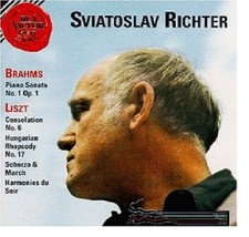 Brahms : Sonate N°1- Liszt Consolation N°6, Rhapsodie N°17 Sviatoslav Richter CD