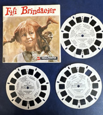 Fifi Brindacier  / PIPPI LONGSTOCKING Viewmaster Rare reel set  D113 Belgium