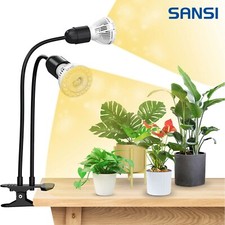 Lampe LED pour Plantes Lampe pour Plantes à Spectre Complet Grow Light 2 têtes