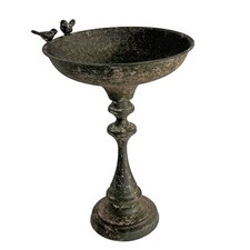 Bain d'oiseau sur pied fer