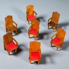 Lot 7 chaises miniatures avec