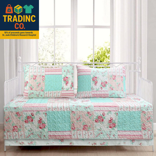 Cozy line piece daybed cover - line,