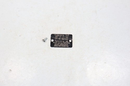Plaque identification - plaque, d'identification