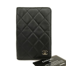 CHANEL CC Logo Quilted Matelasse Leather Agenda Notebook Cover/2BG2601
