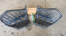 2008-2013 Yamaha Raptor 250 OEM SE Aluminum Black Left Right Heel Guards 