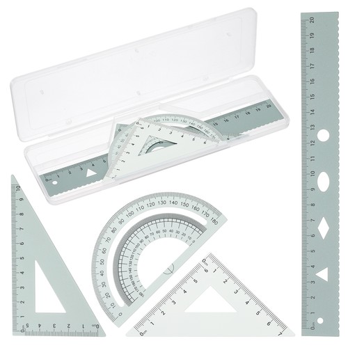 Kit géométrie règle alu - , 8