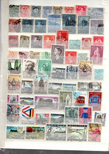 Lot timbres belgique - 62,