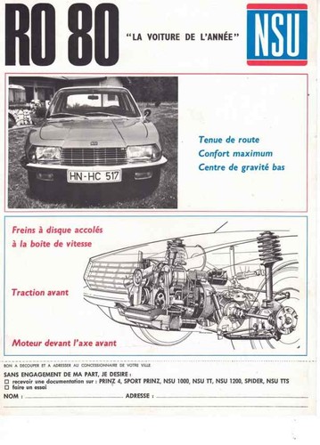 Catalogue brochure nsu 80 - brochure, ro