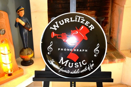 Plaque émaillée wurlitzer - émaillée,