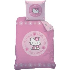 SANRIO parure de lit couette + taie oreiller HELLO KITTY 2 faces 140 x 200 NEUVE