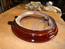 CHAPITEAU émaillé BRUN majolique POÊLE A BOIS GODIN pour les Modèles 3720 A 