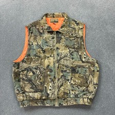 RealTree Jacket Adult Large Brown Gilet Workwear Padded Hunting Canvas Vest Mens