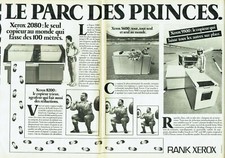 Advertising Advertising 079 1981 Rank Xerox photocopiers (2 pa) Parc Princes