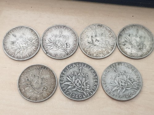 Lot pieces franc semeuse - franc,