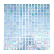 Light Blue Iridescent Mosaic Glass Tile Kitchen & Bath