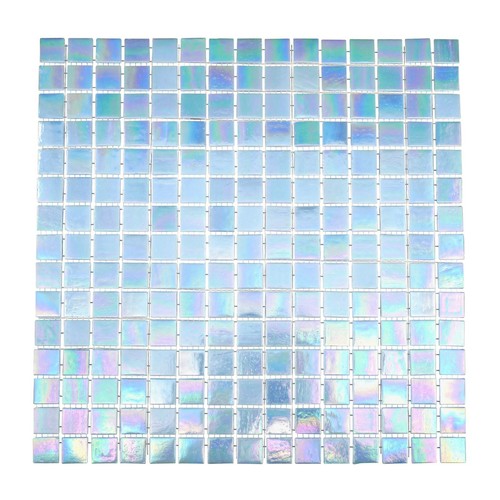 Light blue iridescent mosaic - light,