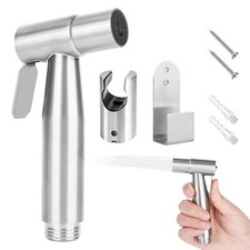 Douchette Toilette WC Douchette WC Douchette WC Inox avec Crochet Kit de Pulv...