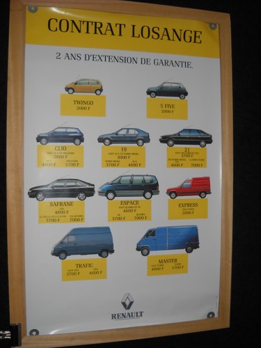 Affiche poster renault gamme - renault,