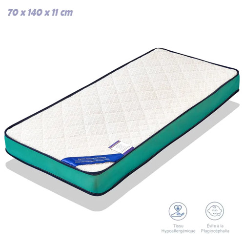 Matelas bébé 70x140x11cm - matelas,