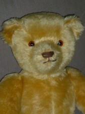 ANCIEN OURS STEIFF NOUNOURS PELUCHE REMBOURRAGE PAILLE 40 CM OLD TEDDY BEAR