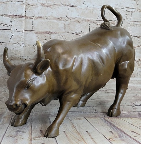 Bronze abstrait taureau cornes - bronze,