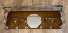Ancien Grand Vestiaire Style SNCF porte manteau chapeau Chrome Crochet Bistrot