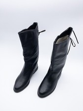 Botte Longue Femme En Cuir Noir Taille 36 EU Art. 2090-98