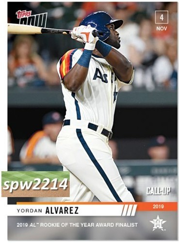 2019 topps now yordan alvarez - now,