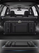 Organisateur de Coffre Sac de Rangement Pliable pour Voiture Tissu PE Noir 70 L