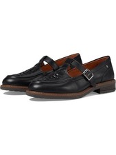 Pikolinos Aldaya Woven Leather T Strap Shoes Black 40 US 9-9.5 New $185