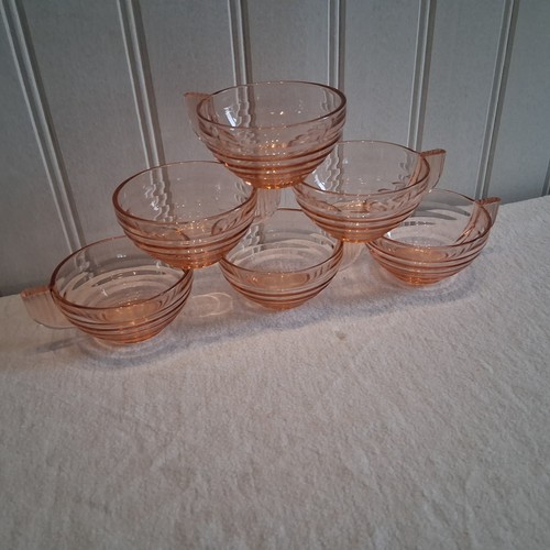 Lot tasses verre - tasses, rose