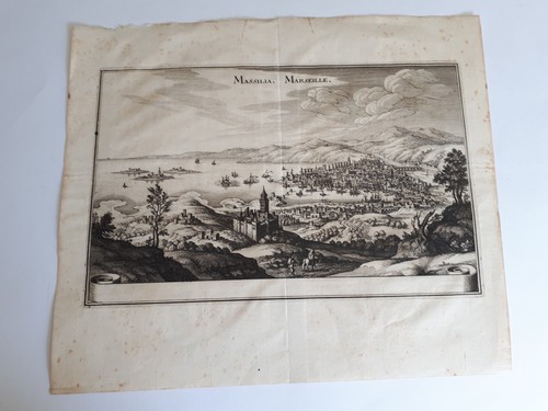 Gravure ancienne marseille - gravure,
