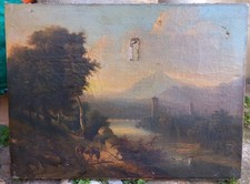 Important Paysage Romantique