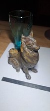 Statue de bronze chien berger