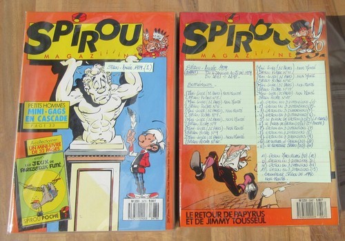 Spirou fascicules annee 1989 - spirou,