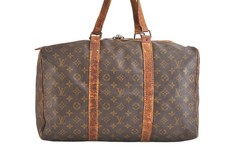 Authentic Louis Vuitton Monogram Sac Souple 45 Hand Boston Bag Old Model 2597N