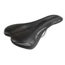 Velo WC Touring Saddle - Lightweight 250x168mm Black, Shock-Absorbing Comfort