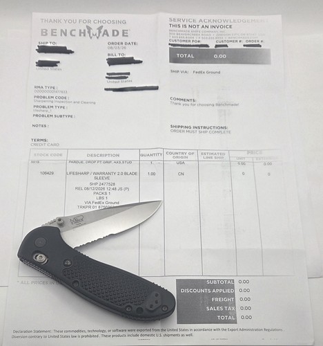 Benchmade griptilian pardue - benchmade,