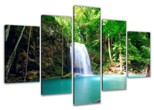 Tableau sur toile cascade - toile,