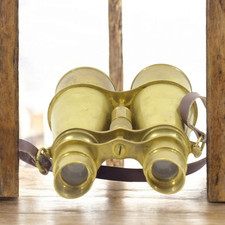 Pair of Brass Navy Binoculars - Late 19th Century Era